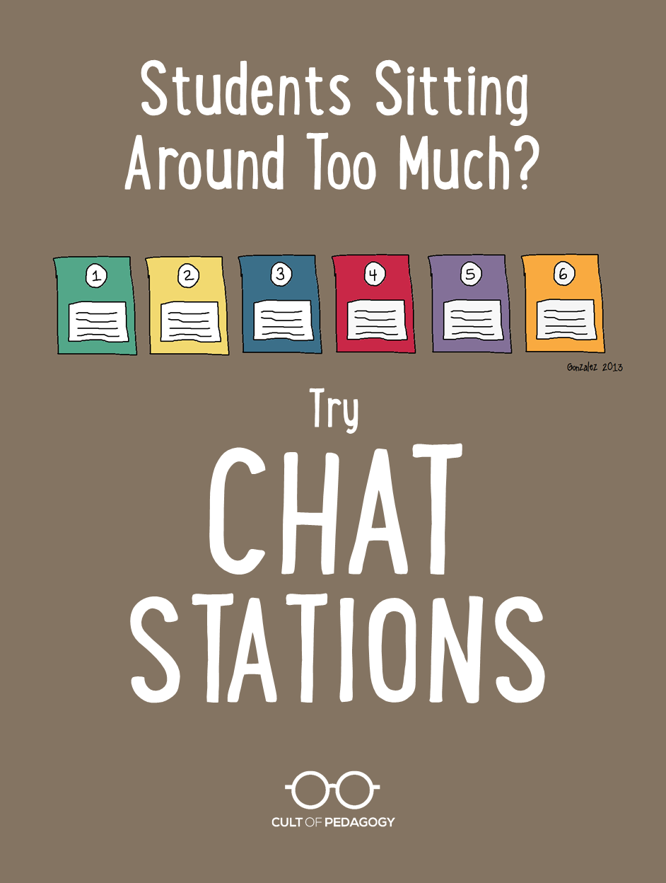 Students Sitting Around Too Much? Try Chat Stations