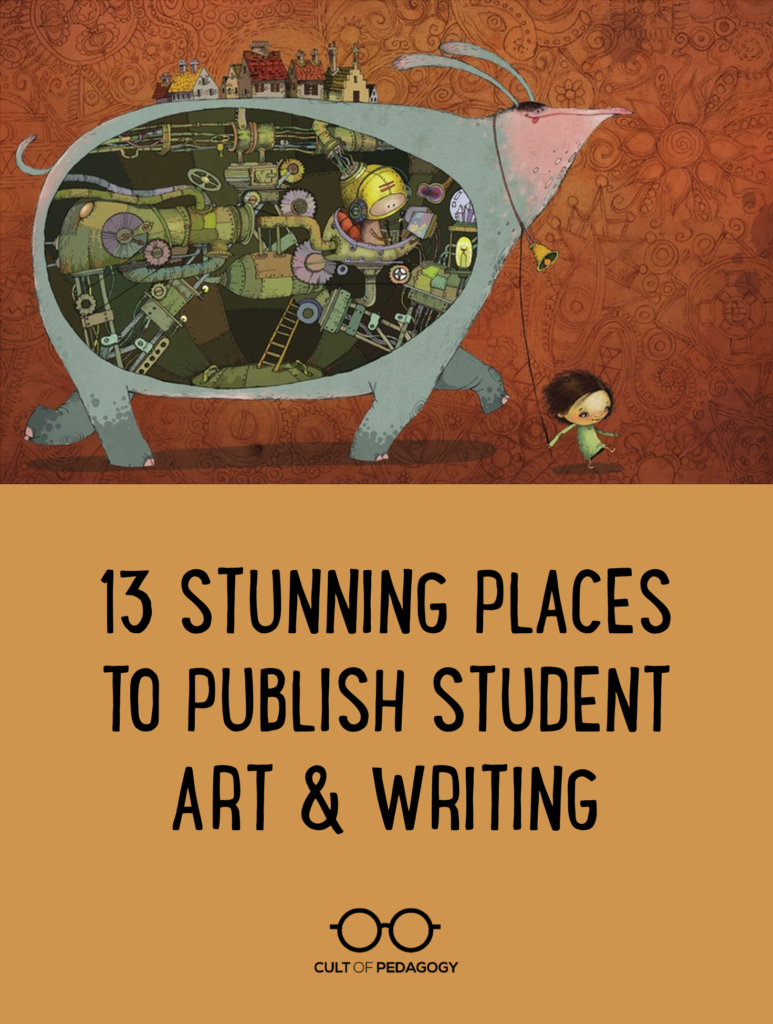 student writing websites