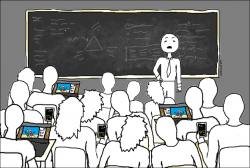 College instructors deal with texting, talking, and other off-task behavior. What are the best ways to address this problem?