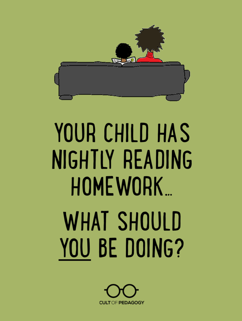 reading homework ideas kindergarten