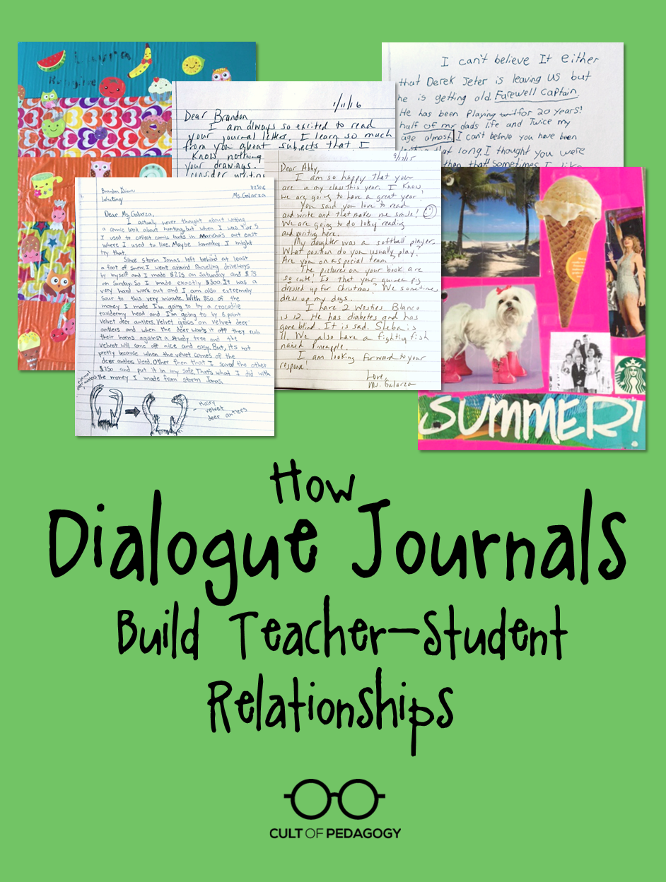How Dialogue Journals Build Teacher-Student Relationships | Cult of Pedagogy