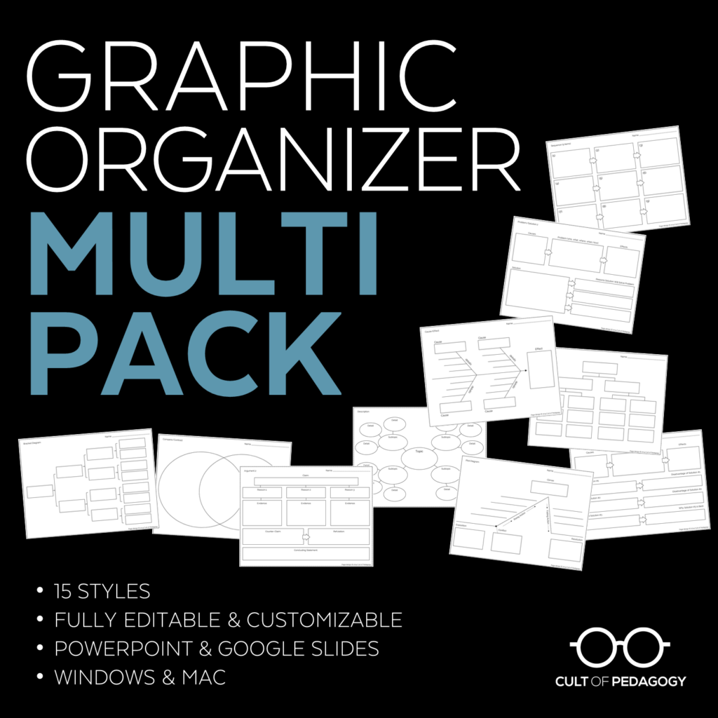 graphic organizer for breaking down assignments